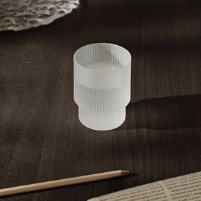 Ferm Living Poháre Ripple Frosted 200 ml – set 4 ks