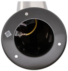 LED RGBW stmievateľná vonkajšia lampa LIVIA 1xE27/6,5W/230V 45 cm IP44 strieborná