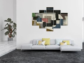 Obraz - Abstrakcia, kubizmus (150x105 cm)