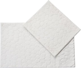 Krémovobiele kúpeľňové predložky v súprave 2 ks 60x100 cm Rabbit – Foutastic