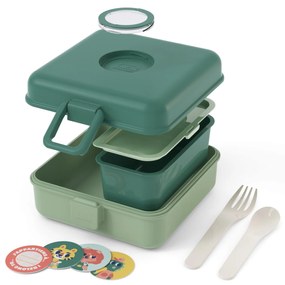monbento Desiatový box Monbento Snacky Green Forest 850 ml