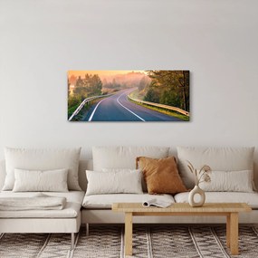 Obraz - Cesta pri východe slnka (120x50 cm)