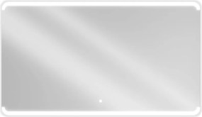 Mexen Nida, LED kúpeľňové zrkadlo s podsvietením 140x080 cm, 6000K, ochrana proti zahmlievaniu, 9806-140-080-611-00