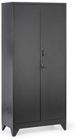 Kovová viacúčelová skriňa, 1930 x 860 x 420 mm, čierna