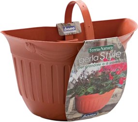 BAMA Nástěnný kvetináč Gerla, sada 2 ks, farba terracotta