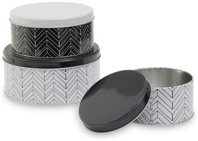 Kovové dózy v súprave 3 ks na potraviny Urban – Premier Housewares