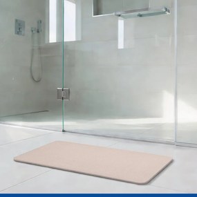 Béžová kúpeľňová predložka z kremeliny 39x60 cm Simi – Wenko