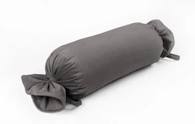 Biante Zamatový vankúš valec bonbon Velvet Prémium SVP-017 Tmavo sivý 15x40 cm