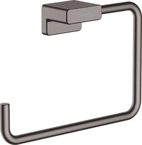 Hansgrohe AddStoris, kruh na uterák, kartáčovaný čierny chróm, HAN-41754340