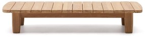 Záhradný odkladací stolík z tíkového dreva 70x140 cm Tirant – Kave Home