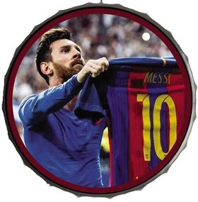 Ceduľa vrchnák Barcelona Messi