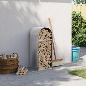 Držiak na polená bledosivý 40x45x100 cm pozinkovaná oceľ