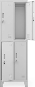 Pracovná šatníková skriňa BHP BARTEK 2 Plus 559 x 1720 x 450 mm