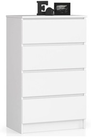 Komoda K60 4SZ biela