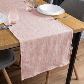 Biante Mušelínový behúň na stôl MSN-072 Pastelovo staroružový 35x140 cm