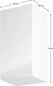 Horná kuchynská skrinka G40 Aurellia (biela + biely lesk) (L). Vlastná spoľahlivá doprava až k Vám domov. 1015730