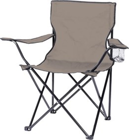 Sunnydays Kreslo kempingové skládacie, hnedé Množstvo: 1 ks