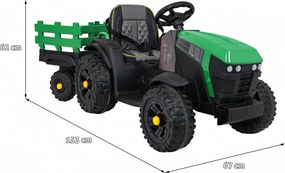 Ramiz Titánový traktor s prívesom zelený