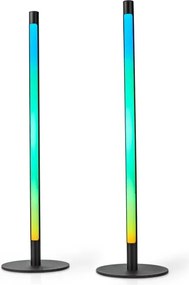 Nedis WIFILD10RGBW-SADA 2xLED RGBIC Stm. stolná lampa LED/36W/230V 2700-6500K+DO