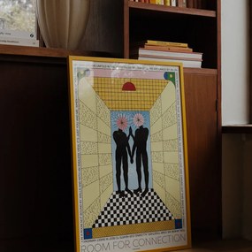 Moikka Plagát Room for Connection by Signe Bagger 30x40 cm