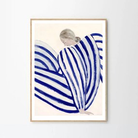 The Poster Club Plagát Blue Stripe At Concorde by Sofia Lind A5 (mini)