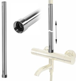 Rea Rea, predĺženie pre vaňovú/sprchovú súpravu 50cm, chrómová, REA-K0881