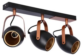 Bodové svietidlo ANICA 3xE14/40W/230V čierna/medená