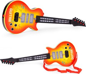 MULTISTORE Detská rocková gitara s LED, infračerveným senzorom a 8 melódiami pre deti 3+