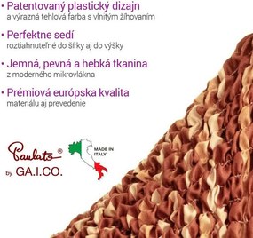 Bielastické poťahy UNIVERSO NOVÉ žíhané tehlové kreslo ušiak (š. 60 - 110 cm)