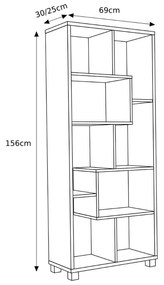 REGÁL KNIŽNICA BIELA IRENE
