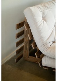 Biela/svetlo modrá rozkladacia pohovka 140 cm Roots - Karup Design