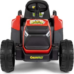 Elektrický traktor s prívesom Rolly červený