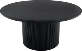 Konferenčný stolík, čierna, priemer 80 cm, MAHIR TYP 2