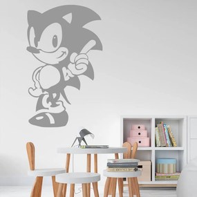 Veselá Stena Samolepka Ježko Sonic Farba: šedá, Veľkosť: 60 x 37 cm