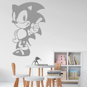 Veselá Stena Samolepka na stenu na stenu Ježko Sonic Farba: černá