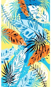 Plážový set SUMMER FRESH – osuška 100×180 cm a pončo 80×145 cm, farebný