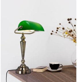 Cottex B1019AGR - Stolová lampa THE BANKER 1xE27/60W/230V