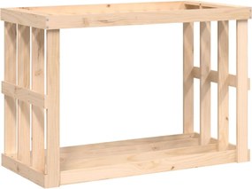 vidaXL Vonkajší držiak na polená 108x52x74 cm masívna borovica