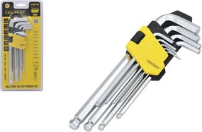 CROWNMAN Imbusové kľúče 9 ks