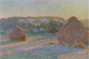 Obraz - Claude Monet, Stacks of Wheat (End of Summer) , reprodukcia (90x60 cm)