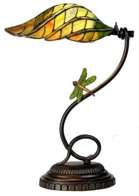 Leaf – chutná stolná lampa v štýle Tiffany