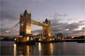 Obrázok - Tower Bridge v noci (90x60 cm)