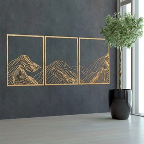 Drevený obraz horská panoráma | WILRED: Preglejka Topoľ - Honey 3071 80 x 35 cm 4486-99831 PR0478