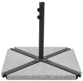 Závažia pre slnečník 4 ks sivé granitové trojuholníkové 60 kg 276269