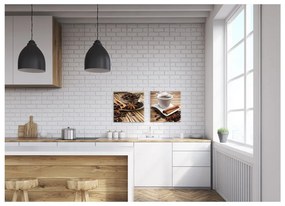 Obraz Styler Glasspik Coffee II, 30 × 30 cm