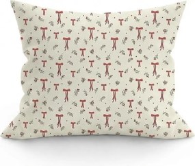Polybavlnená obliečka na vankúš HOLLY BOWS POLY 45x45 cm, farebný