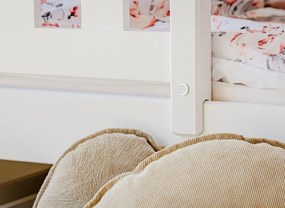 Detská posteľ z masívu GANDALF so šuplíkmi - 200x90 cm - ŠEDÁ