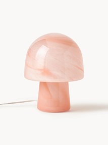 Malá stolová lampa v mramorovom vzhľade Talia