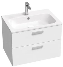 Kúpeľňová skrinka pod umývadlo Ravak Chrome II 70x50x49 cm biely lesk X000001773, 1 ks