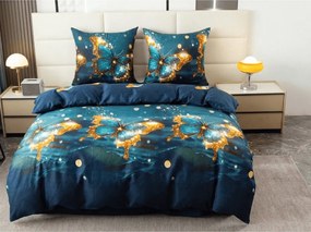 Obliečky z mikrovlákna MYSTIC BUTTERFLY modré Rozmer obliečky: 70 x 80 cm | 140 x 200 cm